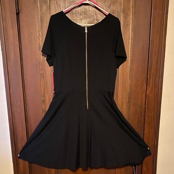 NWT Betsey Johnson Black fit and flare dress, size 14. - Picture 2 of 10